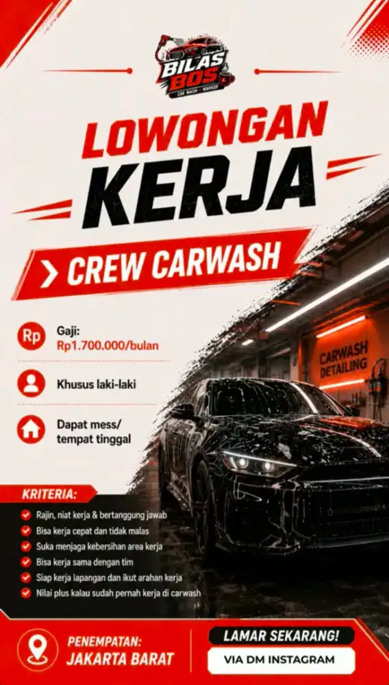 Lowongan Crew Carwash