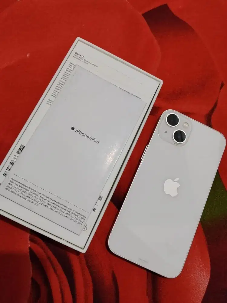 Jual iPhone 13 White mulus iBox