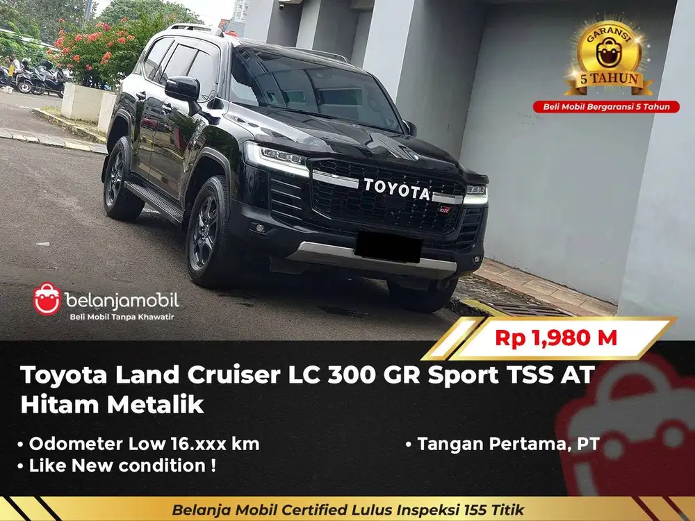 [GARANSI 5TH 4x4] Toyota Land Cruiser LC 300 GR Sport 2022/2023/2024