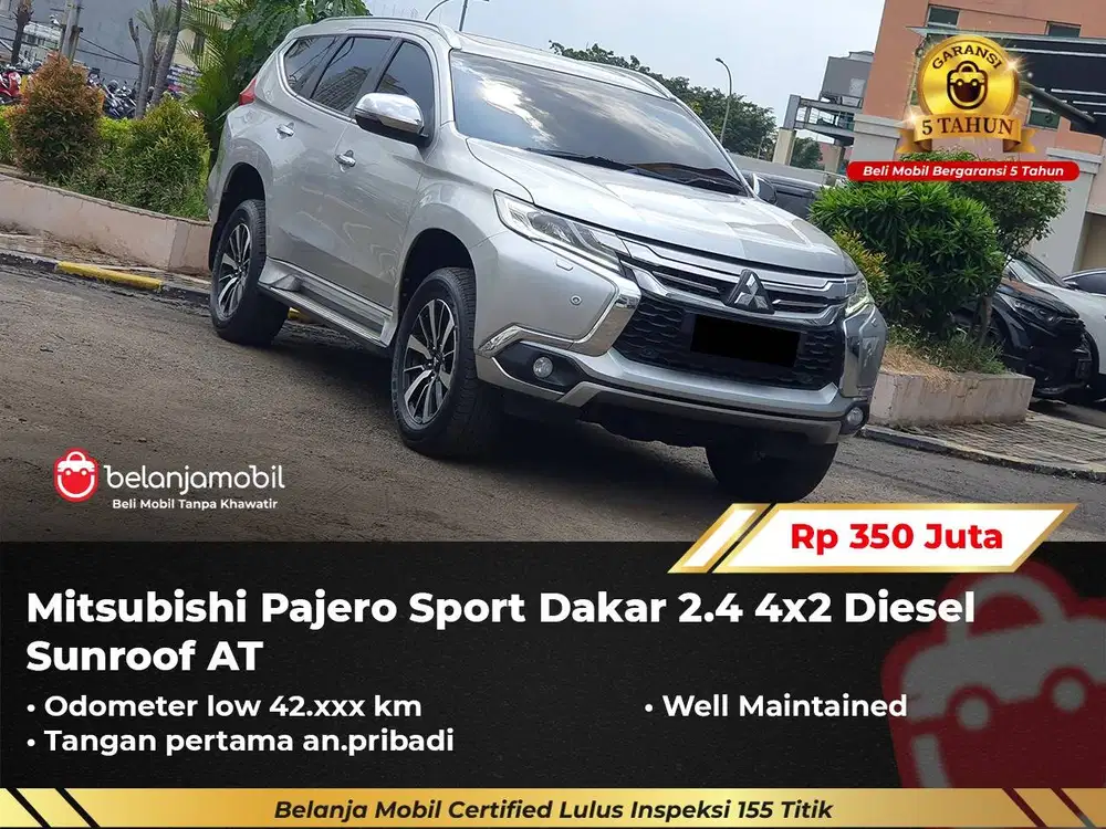 [ GARANSI 5THN ] Mitsubishi Pajero Sport Dakar 2.4 AT 2018/2019/2020