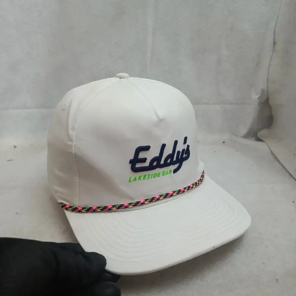 Topi Snapback Imperial Original White Vintage Rope Cap Bordir Eddy's