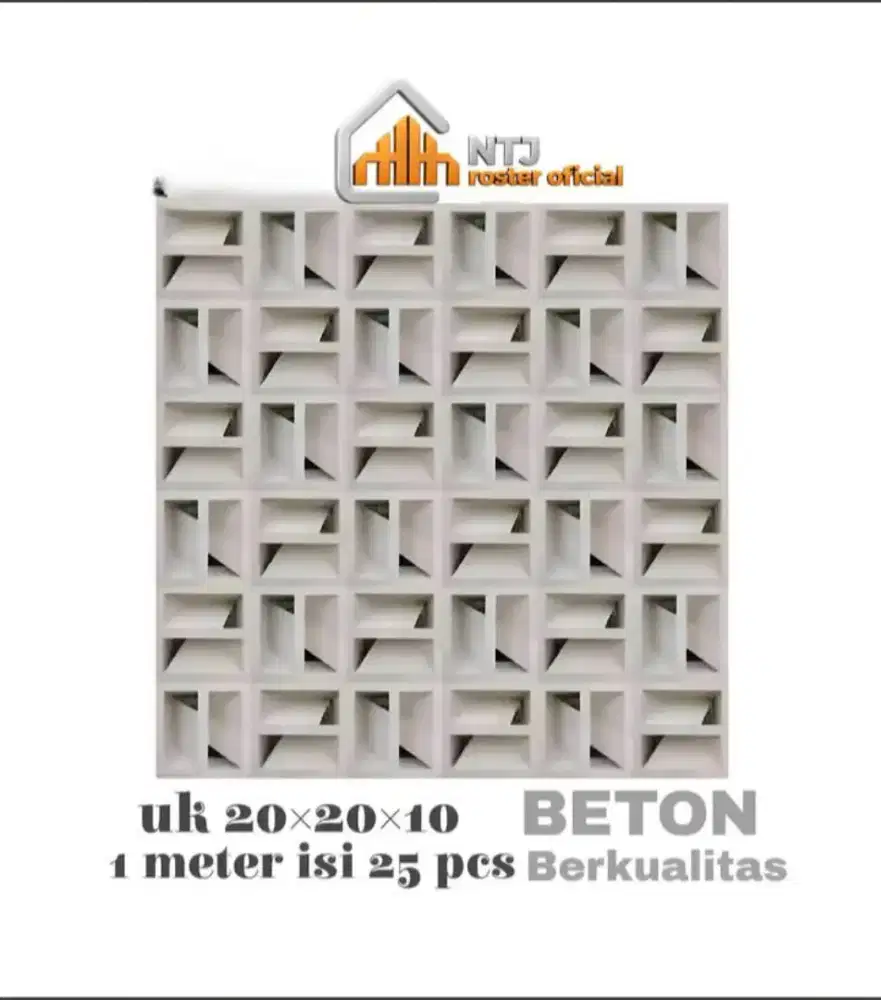 Roster beton berbagai macam jenis motif