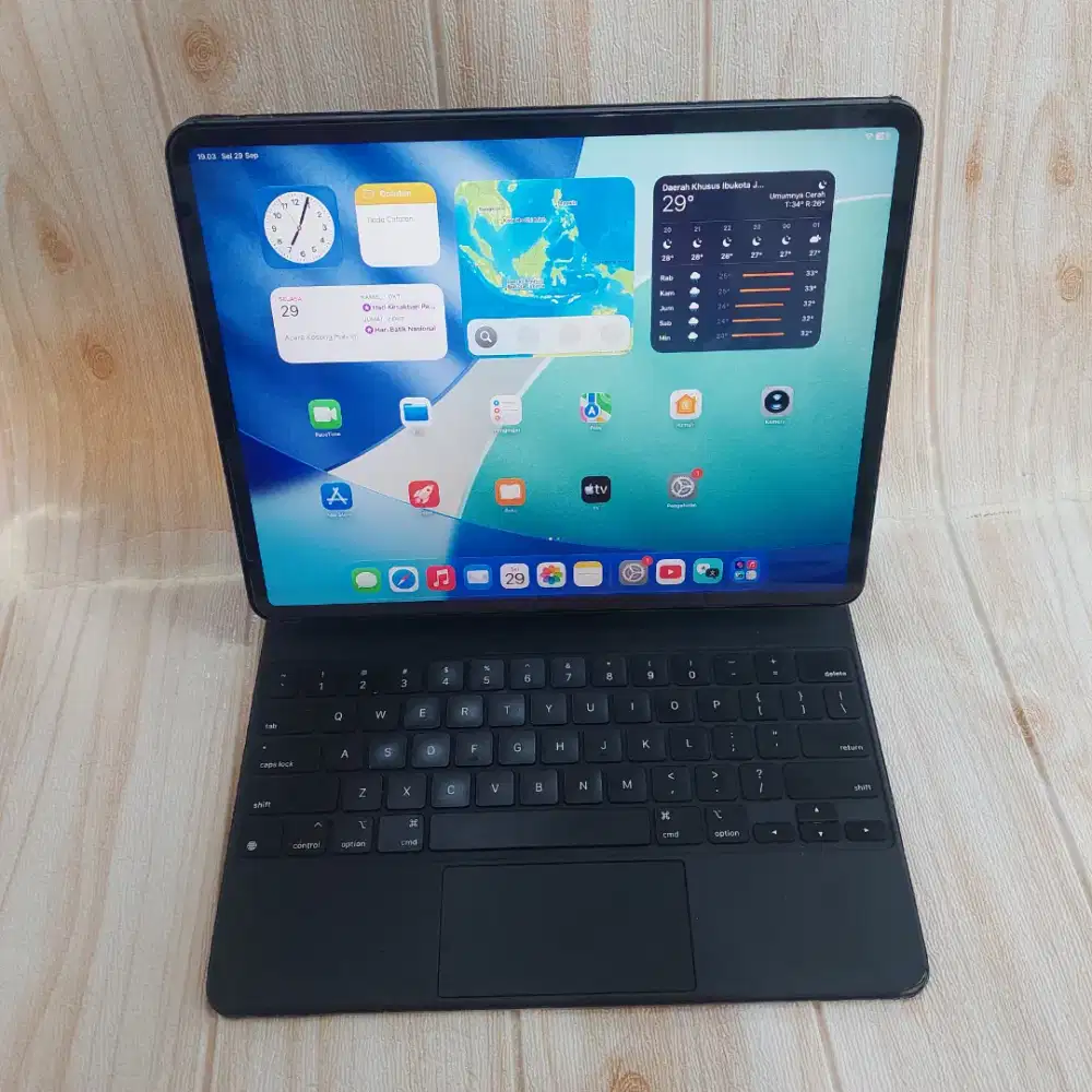 Ipad Pro 2020 12.9in 256 Gb Wifi Only+Keyboard Second Original