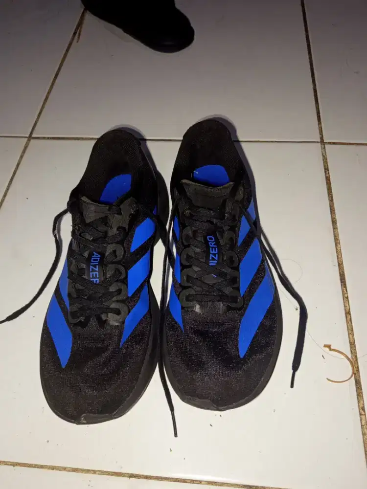 Sepatu Adidas Adizero Evo SL Black Blue 2024 UK:41 BISA NEGO