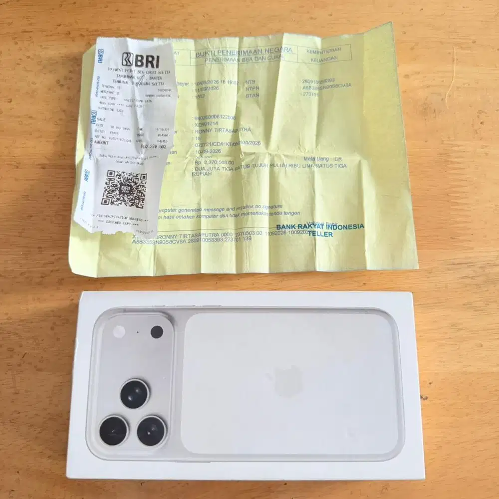 New Segel iPhone 17 Pro Max 256GB Udah Bayar Bea Cukai Setara iBox