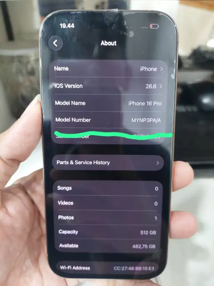 Iphone 16 pro 512