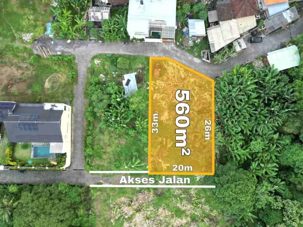 TANAH NYANYI VIEW SAWAH TABANAN BALI COCOK UNTUK VILLA GUESTHOUSE HOME STAY