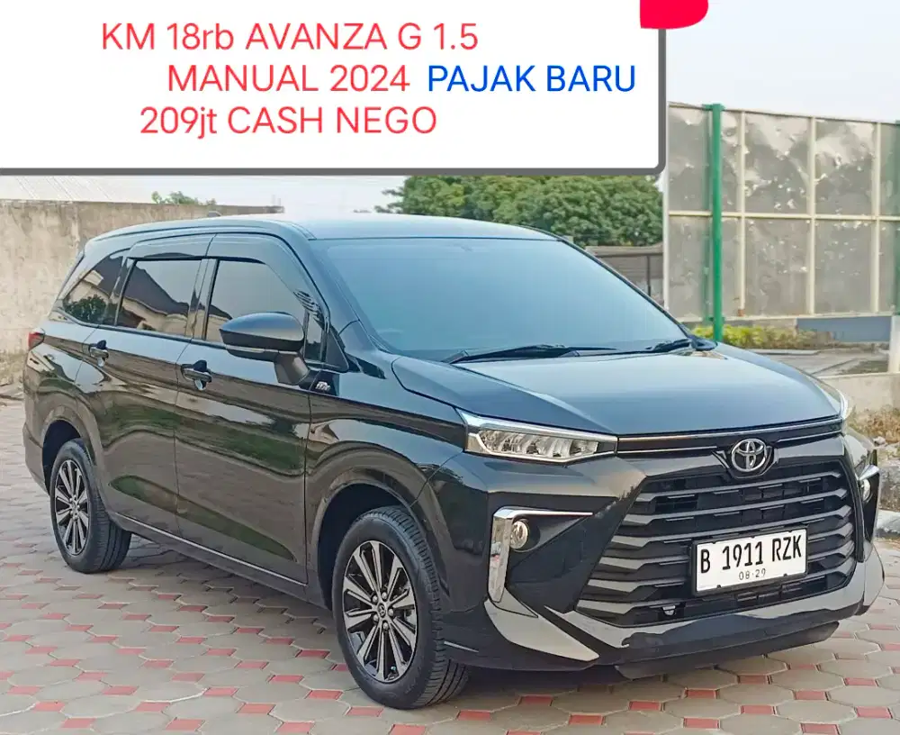 KM 18rb AVANZA G 1.5 MANUAL 2024 PAJAK BARU