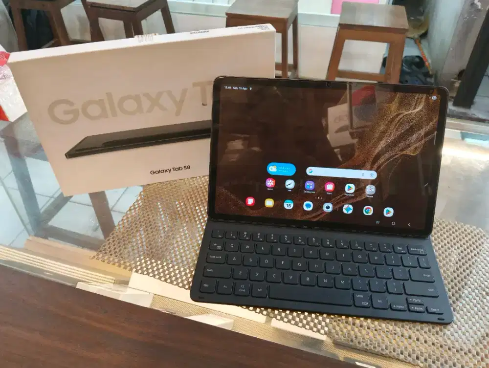 Jual Samsung Tab S8 Wifi Second Zram 8/128Gb Normal Include Keyboard