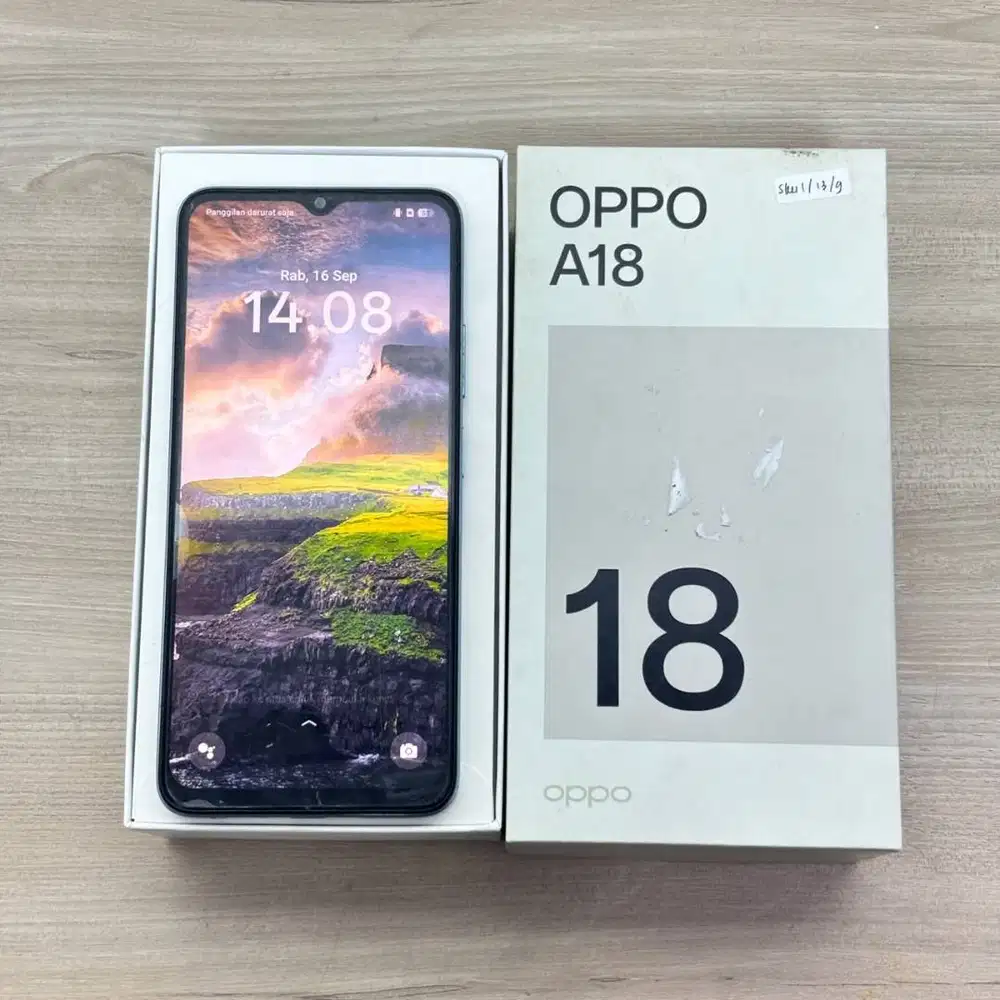HP OPPO A18 Helio G85 4+4/128 Baterai 5000 mAh