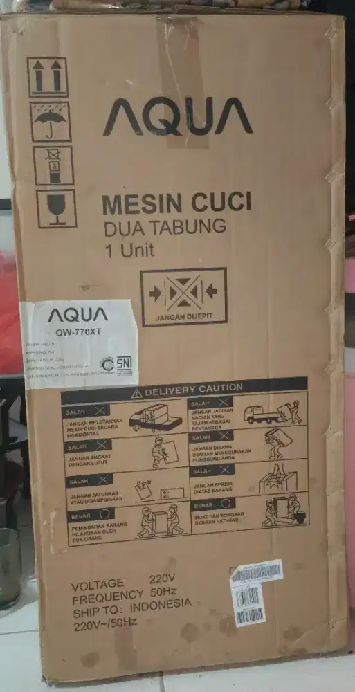 DIJUAL BARU SEGEL - Mesin Cuci AQUA QW-770XT 2 Tabung