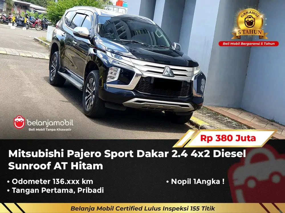 [ GARANSI 5THN ] Mitsubishi Pajero Sport Dakar 2.4 4x2 2020/2021/2022