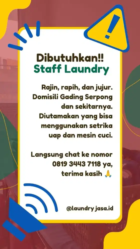 Staff Laundry Wanita