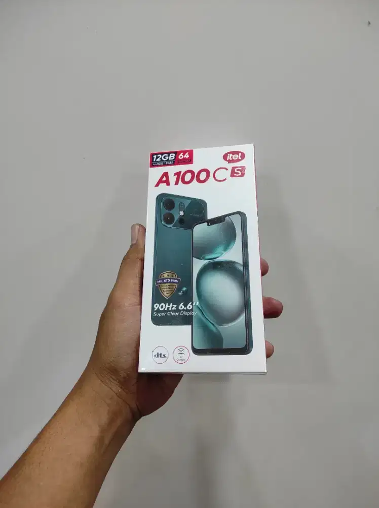 [ Fast respon WA ] Itel A100cs 4+8/64 Garansi resmi 1thn