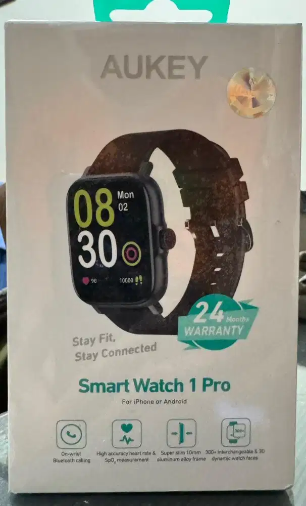 Smartwatch AUKEY Smart Watch 1 Pro SW-1P Black - Garansi Resmi 2 Tahun