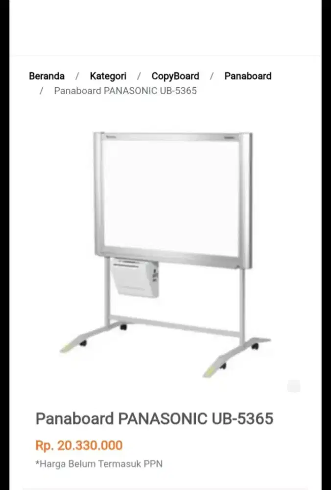 Papan Tulis Elektronik Panaboard Panasonic UB-5365