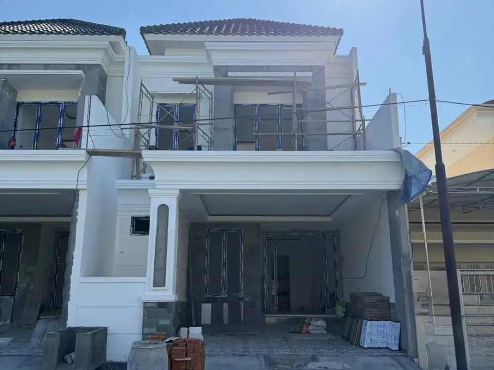 Rumah Baru American Classic 2 lantai di Manyar Kertoadi Surabaya Tipe A