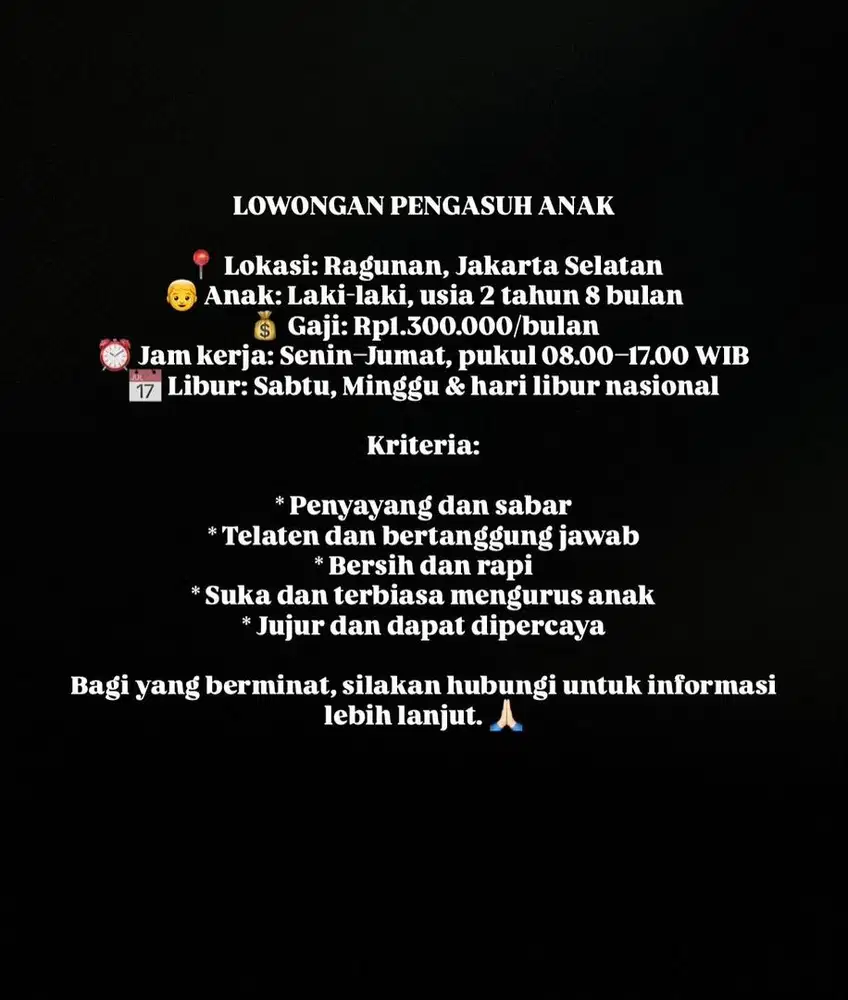 PENGASUH/MOMONG ANAK