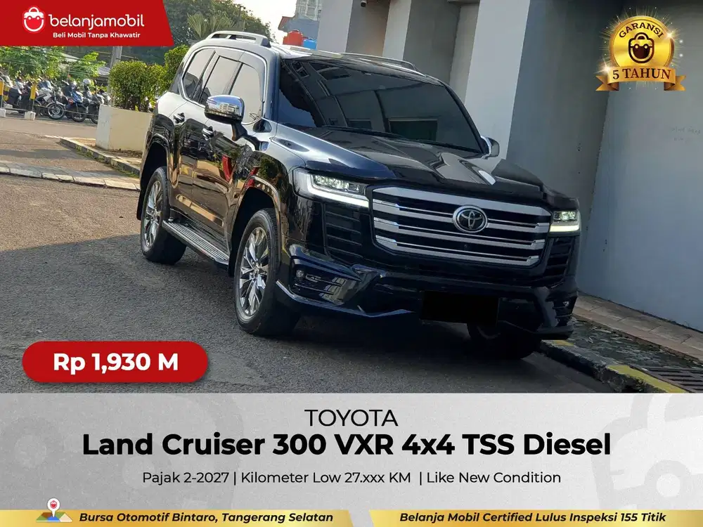 [GARANSI 5THN 4x4] Toyota Land Cruiser LC 300 VX-R VXR 2022/2023/2024