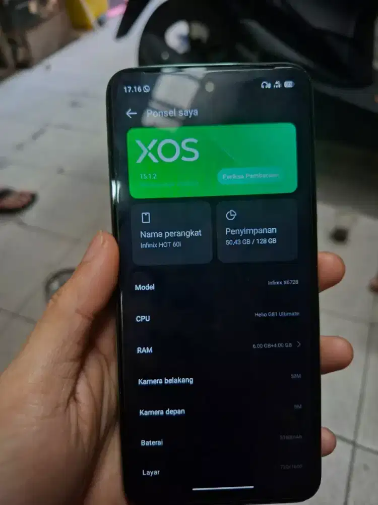Infinix hot 60i 6+6/128