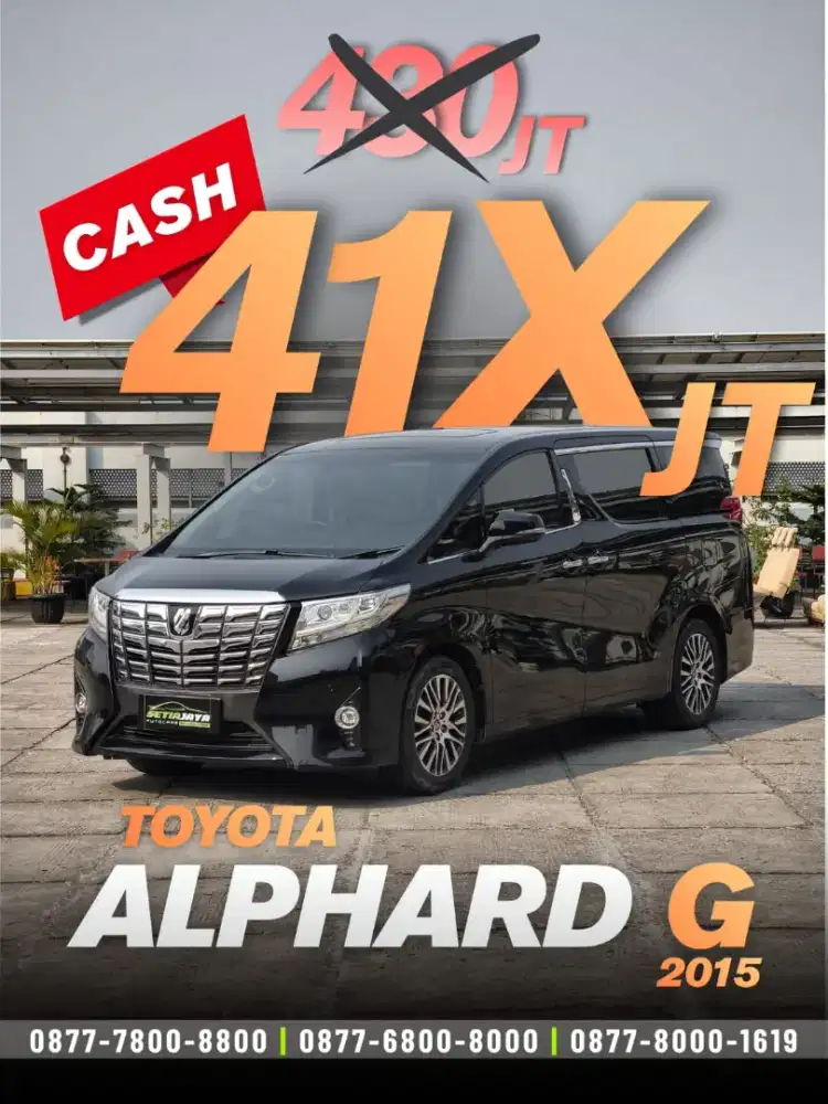 [LOW KM] TOYOTA ALPHARD G AT 2015