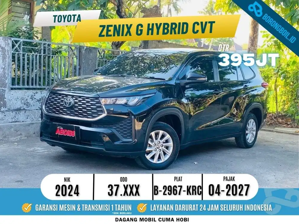 TOYOTA ZENIX G HYBRID AT 2024 HITAM METALIK