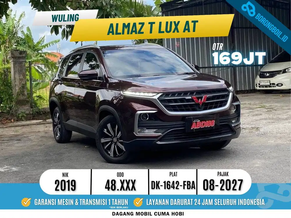 WULING ALMAZ T LUX 5 SEATER 2019 MERAH