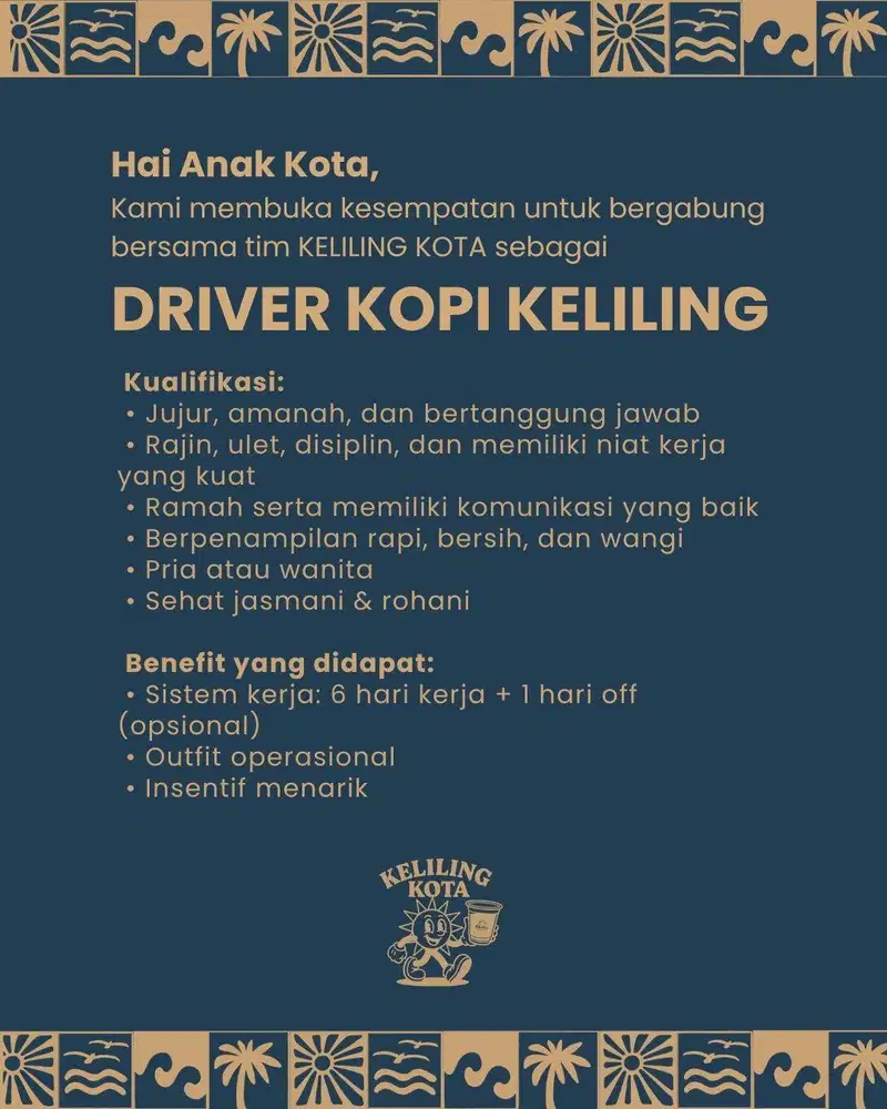 Driver Kopi Keliling Brand Keliling Kota