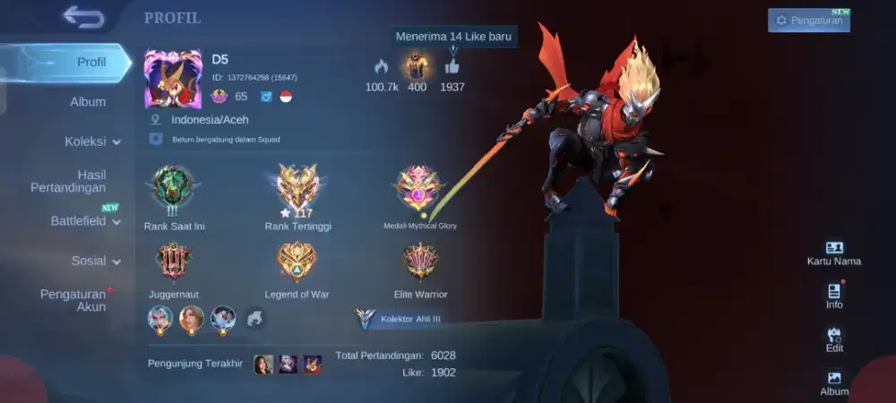 Jual ceapt, aku ML ex Imo