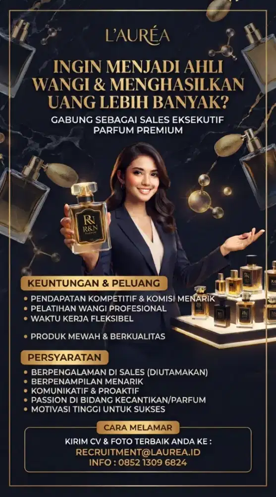 DIBUTUHKAN SALES/MARKETING PARFUM PREMIUM