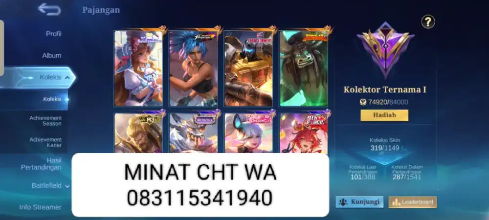 Jual akun mobile legends dana pelajaran