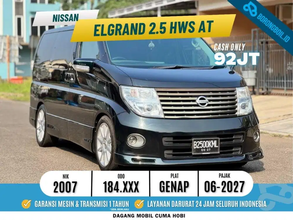 TERMURAH || Nissan Elgrand HWS 2.5 AT 2007