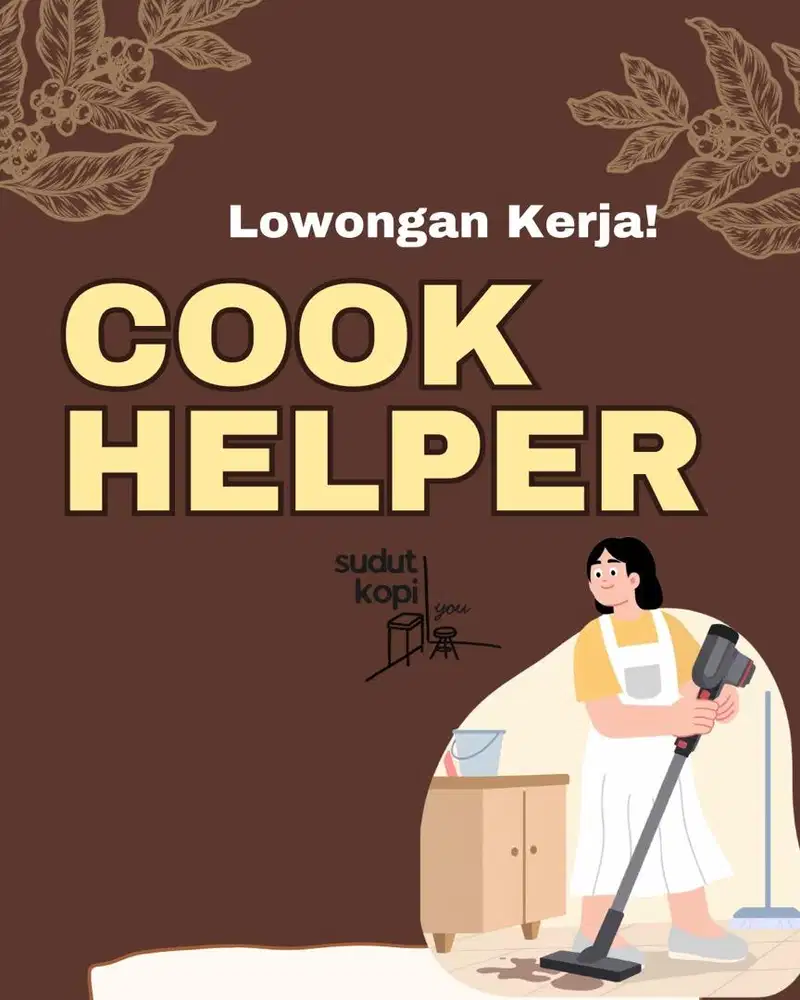 LOWONGAN KERJA HELPER, COOK HELPER