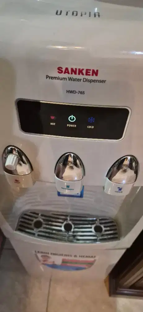 Dispenser air sanken HWD 765 tabung atas bisa panas suhu ruang dingin