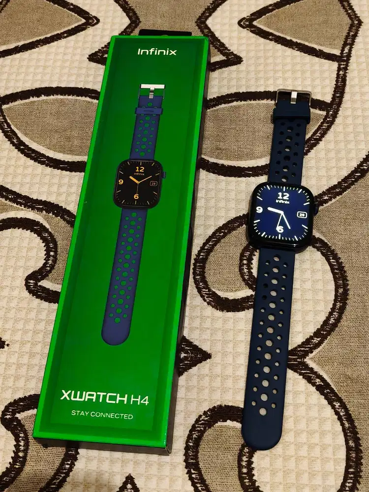Smartwatch Infinix H4 XW4L Clear Bluetooh Calling IP68 Blue Second
