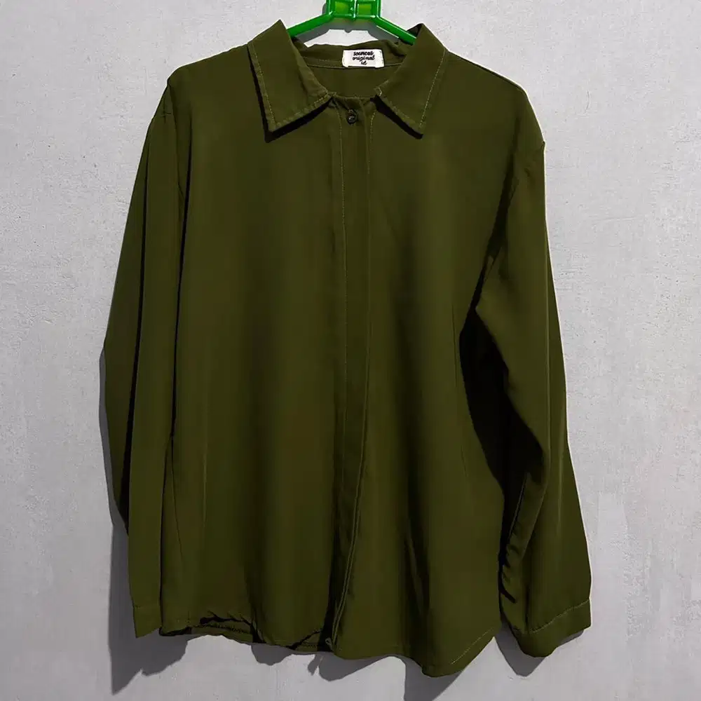 Blouse Wanita Army