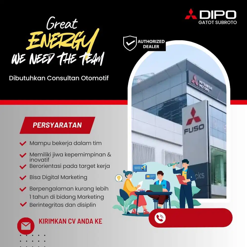 Dibutuhkan Marketing Sales