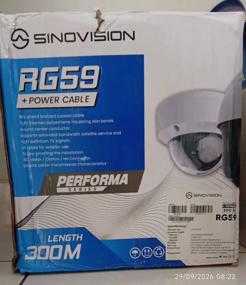 KABEL ANALOG CCTV RG59 + POWER