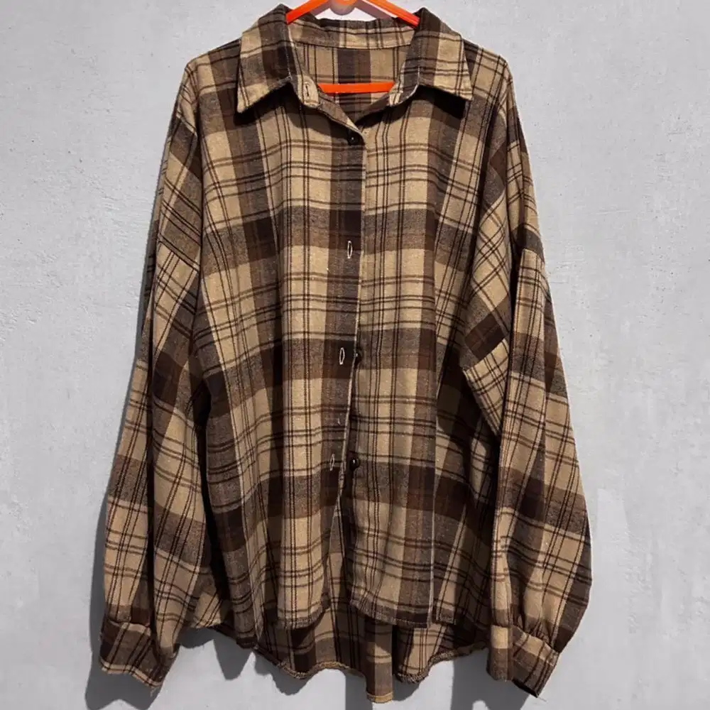 Kemeja Flanel Chocolate