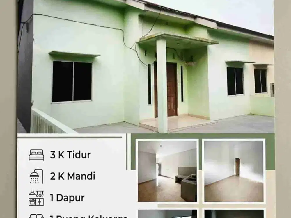 Dijual Rumah Cepat Daerah Purnama 200 Jutaan Saja Pekanbaru Kota!