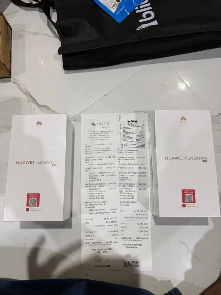 New Segel Huawei Pura 90s Pro 12/512GB Black & Guava Soda Resmi indo