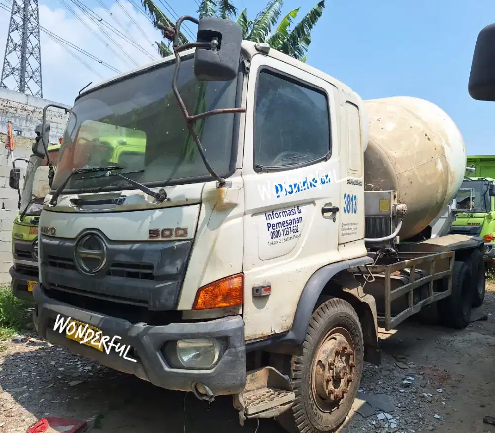 Hino Lohan FM 260 Ti Tronton 6×4 Mixer 7-8 Kbk Ors Turbo BIO Solar