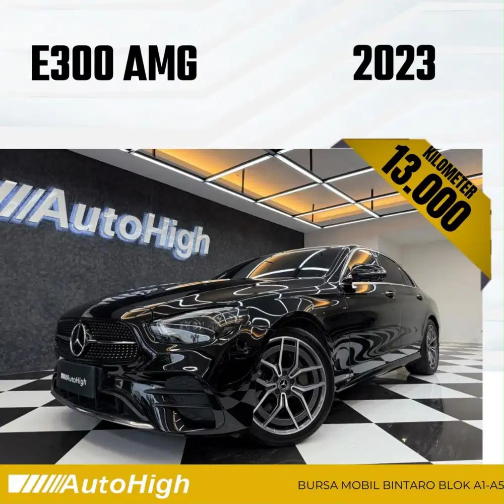 DP10% [Km13.000] E300 AMG 2023 Black Reg 2024 #AUTOHIGH