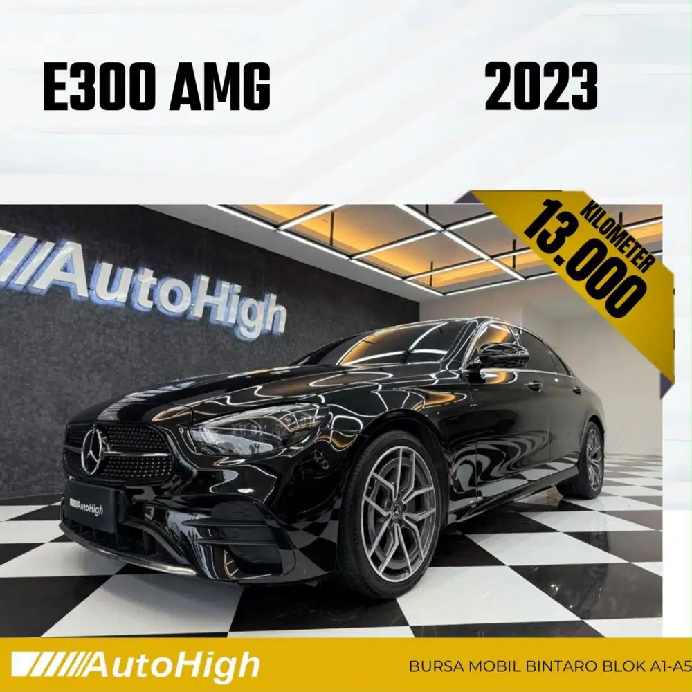 DP10% [Km13.000] E300 AMG 2023 Black Reg 2022 #AUTOHIGH