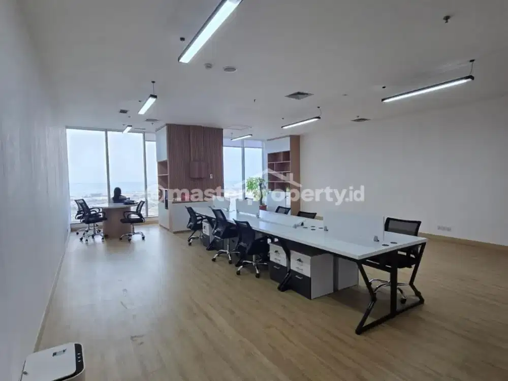 Disewa Office Gold Coast PIK luas 190m2, Sea View, Sudah Renovasi