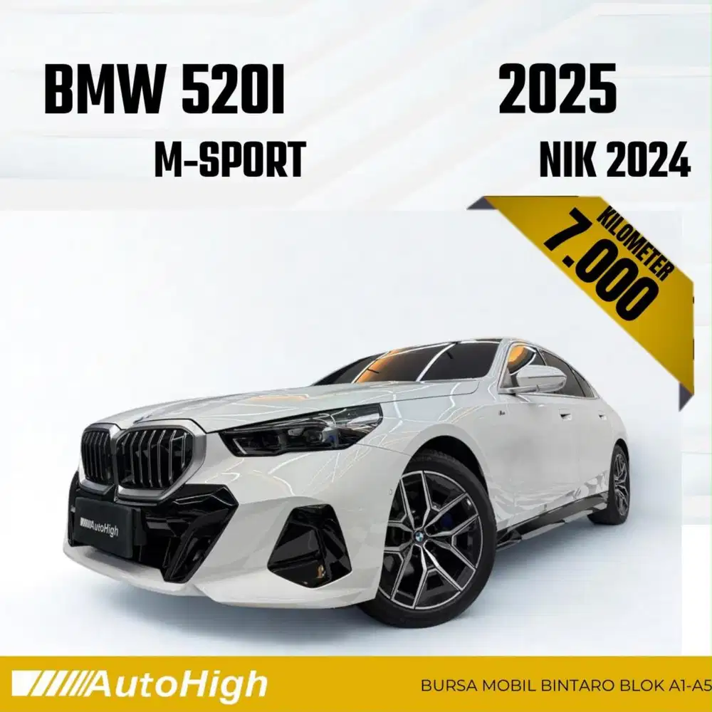 DP10% [Km7.000] 520i M-Sport 2024 White Reg 2025 #AUTOHIGH