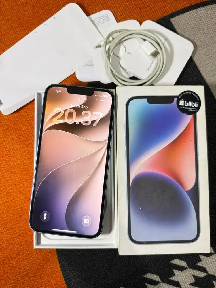 Iphone 14 128gb Blue resmi blibli