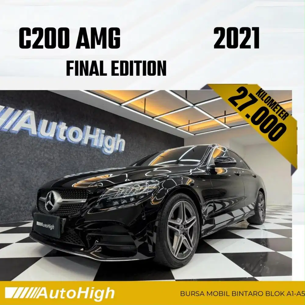 DP10% [Km27.000] C200 AMG 2021 Black Reg 2020 #AUTOHIGH