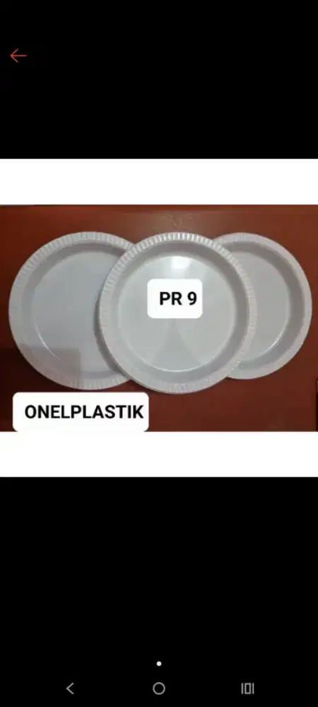 Piring Plastik Ukuran 9