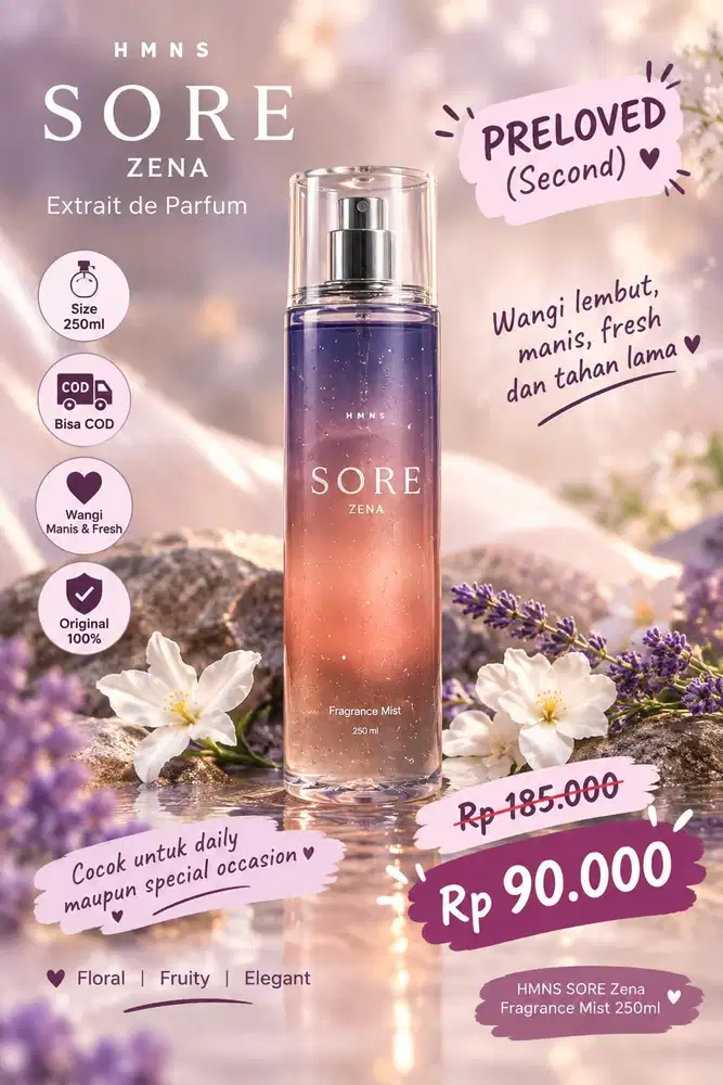 HMNS SORE Parfum bekas murah meriah 100% asli beli di official